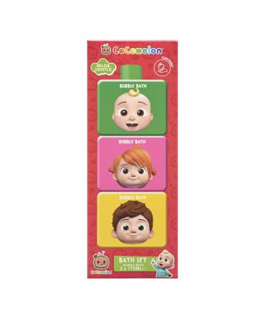 3 x 175ml Stackable Educational Bubble Bath Bottles