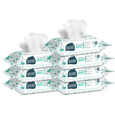 Seventh Generation Baby Wipes Free & Clear 504 Wipes