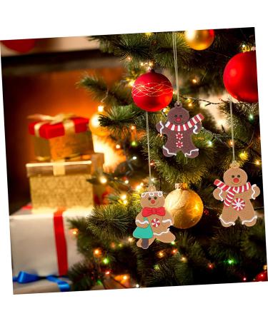 HOMSFOU 24 Pcs Gingerbread Man Ornament Xmas Gingerbread Man Figurine Gingerbread Ornaments Holiday Gingerbread Man Christmas Tree Ornaments Christmas Party Decoration Pvc Gift Household As Shownx2pcs 8X5.5CMx2pcs - Buy Online on SooperMarket.com