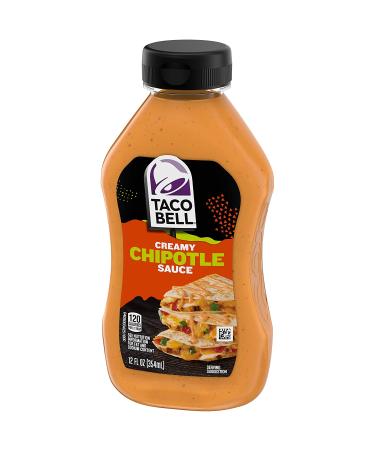Taco Bell Chipotle Creamy Sauce 12 fl oz - Pack of 8 | Delicious Flavor for Tacos and More - Buy Online on SooperMarket.com