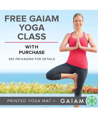 Gaiam Premium 5mm Non Slip Yoga Mat for Yoga, Pilates & Workouts - Black - Buy Online on SooperMarket.com