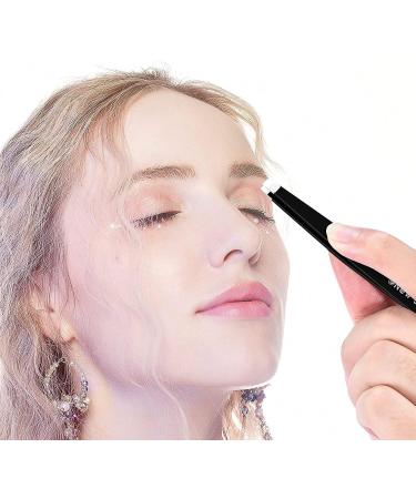 AFTREN Tweezers for facial hair women & men Professional Stainless Steel black color coated precision tweezers Slanted & Pointed Tip eyebrow tweezers for Ingrown Hair tweezers (Black) - Buy Online on SooperMarket.com