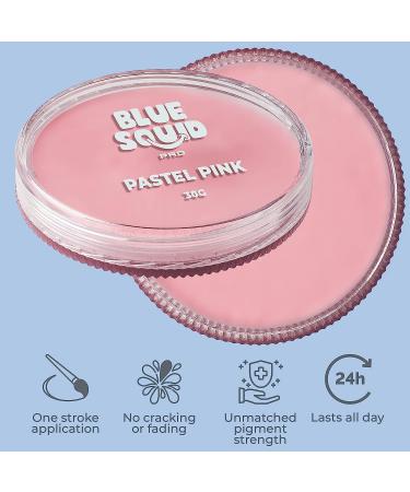 Blue Squid PRO Pastel Pink Face Paint - 30gm Single Cake SFX Makeup for Adults & Kids | Water Activated Non Toxic Formula - Buy Online on SooperMarket.com