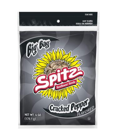 Spitz Sunflower Seeds, Cracked Pepper, 6 Oz (Pack of 9)