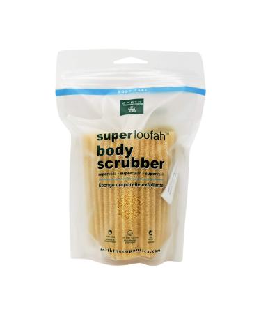 Earth Therapeutics Loofah, Super, Body Scrubber, Green