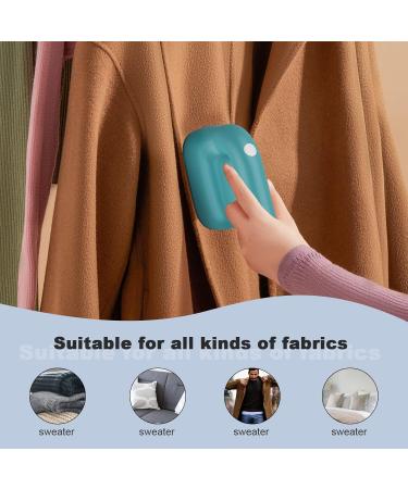 Rechargeable Fabric Shaver & Lint Remover - Electric Fuzz Remover with 2 Blades & 180 Sheets Hair Roller (Green) - Perfect for Sweaters & Fuzz - Buy Online on SooperMarket.com