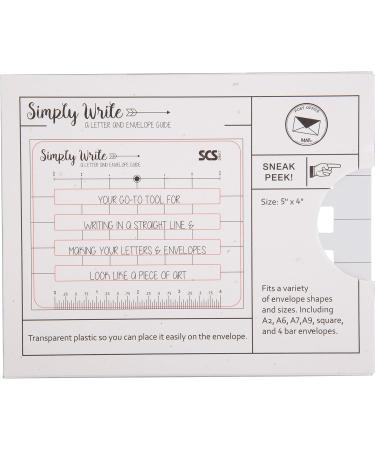 Lettering Envelope Addressing Stencil - Perfect Ruler Guide for Straight Addressing (1 Pack) - Buy Online on SooperMarket.com