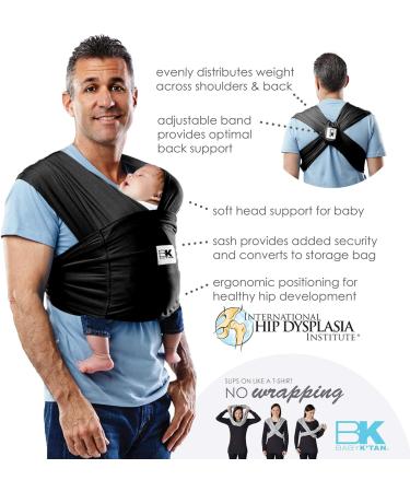 Baby K'tan Cotton Sweetheart Grey Print Baby Carrier XL - Comfy and Stylish - Buy Online on SooperMarket.com