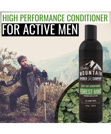 Rocky Mountain Barber Co. Men's Conditioner - Tea Tree Oil & Peppermint - 8oz - Buy Online on SooperMarket.com