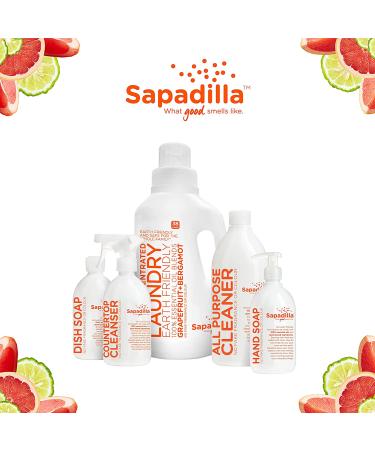 Buy Sapadilla Grapefruit + Bergamot Biodegradable Dish Soap - 16oz | Eco-Friendly Cleaning - Buy Online on SooperMarket.com