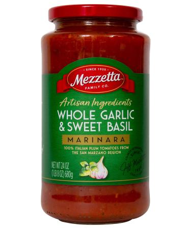 Mezzetta Artisan Ingredients Whole Garlic & Sweet Basil Marinara, 24 Oz