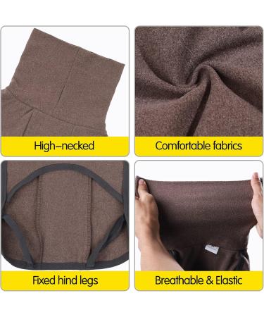 Heywean Dog Sweatshirt - Stretch Fleece Vest for Small & Medium Dogs | Winter Clothing for Indoor & Outdoor | XXS Brown - 1 Pack - Buy Online on SooperMarket.com
