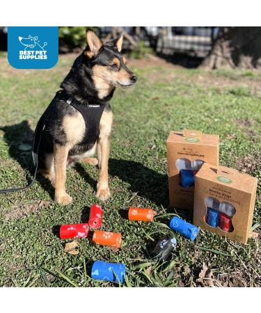 Best Pet Supplies Dog Poop Bags - 150 Leak Proof and Tear Resistant Bags for Outdoor Cleanup - Thick Plastic, Assorted Colors - Buy Online on SooperMarket.com