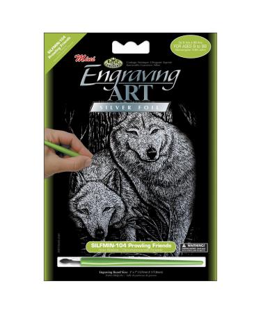 Royal Brush SILMIN-104 Engraving Mini Prowling Friends, Multicolor