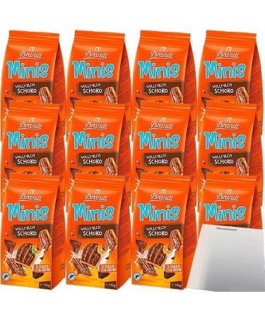 Brandt Mini Zwieback Milk Chocolate 12-pack (12x115g pack) + usy Block