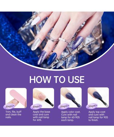 Beauty7 UV Nail Polish Set 6 Colours 7 ml Manicure Gift for Beginners Nail Art Salon DIY Gel Polish Shellac Nail Polish UV Gel Set for Nail Design Misty Ice - Buy Online on SooperMarket.com