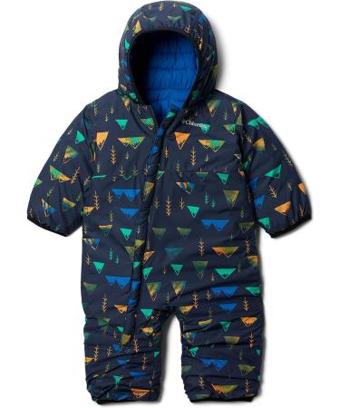 Columbia Kids Reversible Bunting Snowsuit Romper 18-24 Months - Collegiate Navy/Bright Indigo/Dark Mountain - Buy Online on SooperMarket.com