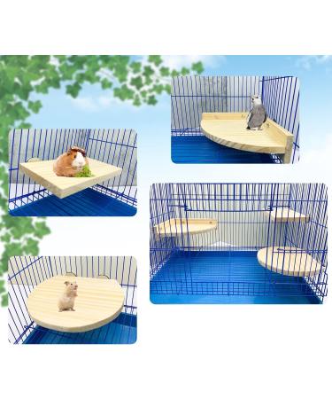 3PCS Hamster Wooden Platform Perch Stand Natural Bird Budgie Toys and Accessories Parrot Cage Perch for Chinchilla Mouse Rat Dwarf Hamster Small Animals - Box Packaging - Buy Online on SooperMarket.com