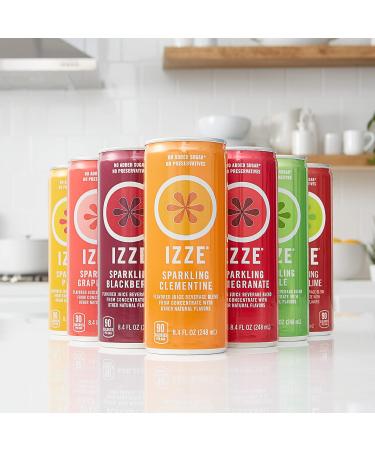 IZZE Sparkling Juice Clementine 8.4 Fl Oz (12 Pack) - Buy Online on SooperMarket.com