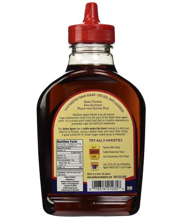 Madhava Organic Agave Nectar Amber 23.5 oz - Pure and Natural Sweetener - Buy Online on SooperMarket.com