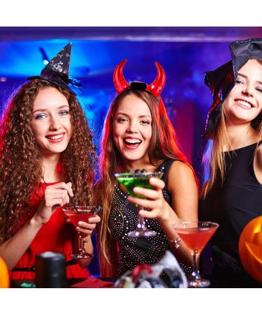 minkissy LED Devil Horns Headband Red Light up Hairband Luminous Demon Horns Head Boppers Carnival Costume Headwear for Kids Adults Cosplay Dress up Party Favors Supplies - Buy Online on SooperMarket.com
