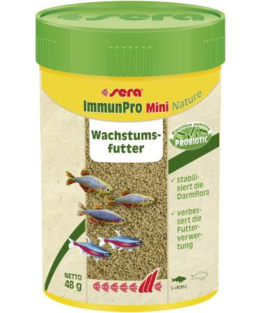 sera ImmunPro Mini Nature 100 ml (48 g) - Probiotic growth food for ornamental fish up to 4 cm