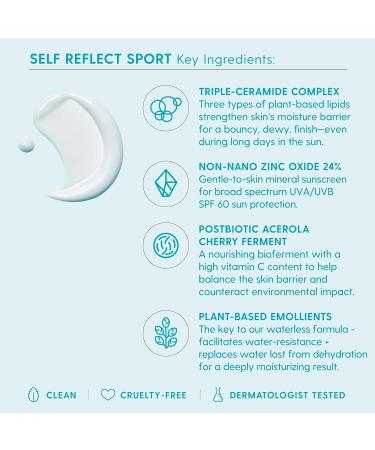 Kinship SPF Besties Bundle: Self Reflect Sport SPF 60 and Self Reflect SPF 32 - Zinc Oxide Mineral Sunscreen for Blemish-Prone Skin - Benzene-Free & Reef-Safe - Buy Online on SooperMarket.com