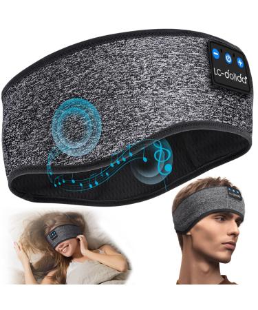 LC-dolida Bluetooth Headband Sleep Headphones Headband Headphones Earphones Wireless Sleep Mask for Sleeping Sports Gifts Workout Jogging Yoga Insomnia Air Travel Meditation
