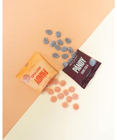 PANDY Candy SWEET PEACH - Gummy Candies Bag Only 1g Sugar & 80 Calories 1x50g Sweet Peach 1x50g - Buy Online on SooperMarket.com