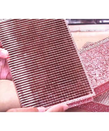 2400pcs Rose Gold Mirrors Mosaic Tiles Sticker - Self Adhesive Craft Glass Tiles 5mm by 5mm - Buy Online on SooperMarket.com