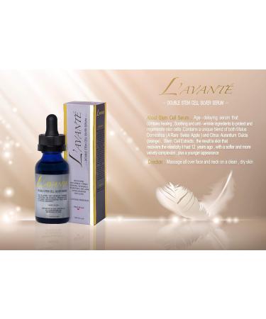 Double Stem Cell Silver Serum - Anti-Aging & Rejuvenation Treatment for Face & Neck | Scar & Acne Therapy Hydrating Moisturizer - Buy Online on SooperMarket.com