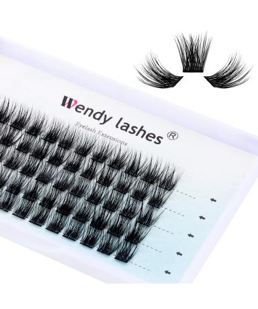 Individual Lashes D Curl Cluster Lashes 0.07mm 15mm DIY Lash Extensions Wide Stem Individual Eyelash Clusters Reusable Soft and Wispy Clusters Eyelash Extensions(FD-D18-0.07-D-15) RR-15mm D18-0.07-D