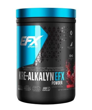 EFX Sports Kre-Alkalyn Powder 500g PH-Correct Creatine Monohydrate | Multi-Patented Formula Gain Strength Build Muscle & Enhance Performance Cherry Bomb 500 gram Cherry Bomb 500 g (Pack of 1)