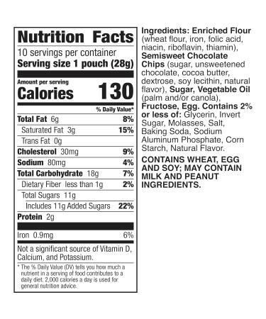 Pillsbury Chocolate Chip Mini Soft Baked Cookies - 10 Count - Buy Online on SooperMarket.com