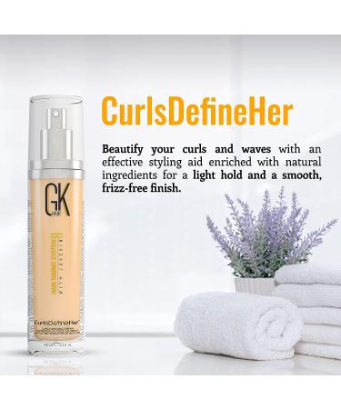 GK HAIR Global Keratin CurlsDefineHer 3.4 oz - Curl Defining Cream for Frizz Control & Moisture - Buy Online on SooperMarket.com