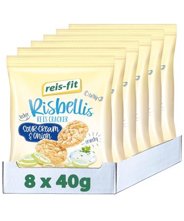 Buy Reis-Fit Risbellis Sour Cream & Onion 8x40g Spices - Premium Snacks for International Shipping - Buy Online on SooperMarket.com