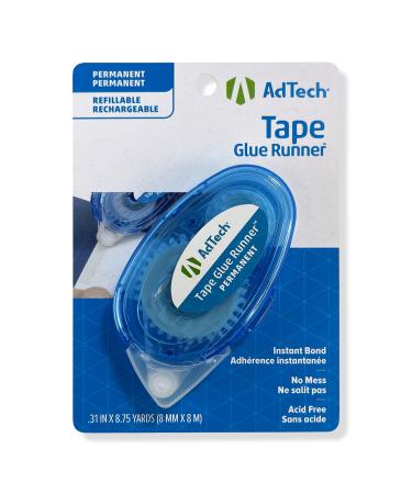 Crafter's Tape Permanent Glue Runner-.31x8.75 Yards White