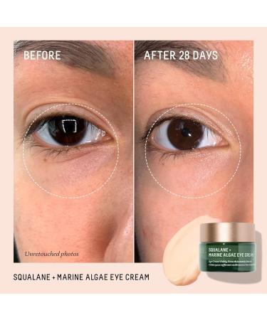 BIOSSANCE Squalane and Marine Algae Eye Cream. Rich Anti-Aging Face Cream Lifts Firms and Smooths Fine Lines and Wrinkles 0.5 ounces - Buy Online on SooperMarket.com