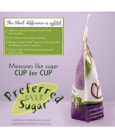 No Calorie Xylitol Sweetener - Natural, Non GMO, Keto Friendly - Bulk Granulated Sugar Substitute, 10.6 oz Per Pouch (Pack of 6) - Buy Online on SooperMarket.com