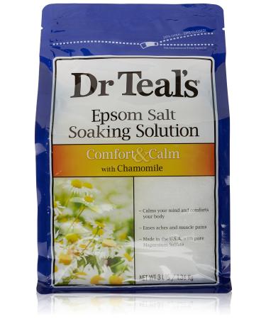 Dr Teal's Epsom Salt Soaking Solution Chamomile 48 Ounce(Packaging May Vary)