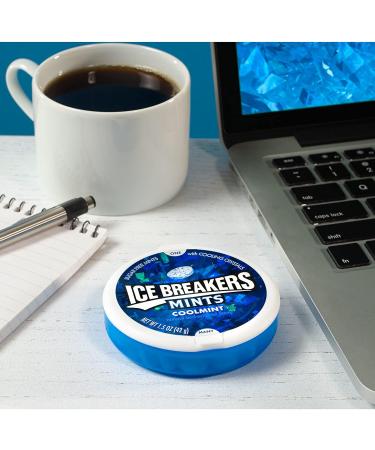 Ice Breakers Mints Cool Mint - Refreshing Peppermint Candies 1 Piece (8 x 42g) | International Shipping Available - Buy Online on SooperMarket.com