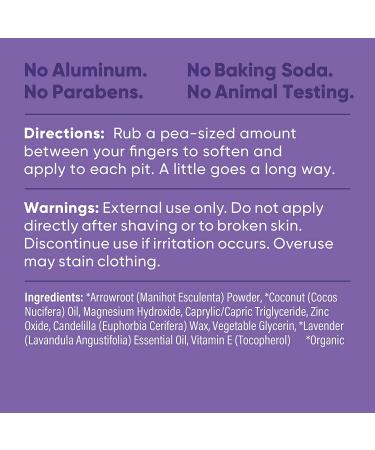 Pretty Frank Baking Soda-Free Natural Deodorant Jar - Lavender 2 Ounce (Pack of 1) | Aluminum-Free, Organic Ingredients for Women, Men & Teens - Buy Online on SooperMarket.com