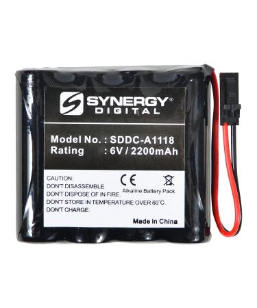 Synergy Digital Replacement Battery Works with Best Access Systems VPD-BB Replacement (Alkaline 6V 2200 mAh) Ultra Hi-Capacity Battery