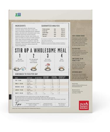 The Honest Kitchen Dehydrated Grain-Free Dog Food Mix 7lb - Just Add Protein, Water, Fruits & Veggies - Buy Online on SooperMarket.com