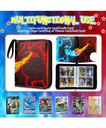 Card Binder Trading Cards Case with 55 Sleeves - 4-Pocket Holder for 440 TCG & Sports Cards Collection - Buy Online on SooperMarket.com