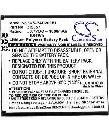 Buy Pax Replacement Battery for Mini D200 IS275 D200T - Compatible with myPOS D200 & IS057 (1800mAh) - International Shipping Available - Buy Online on SooperMarket.com