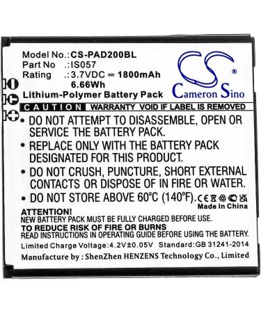 Replacement Battery for Pax D200 D200T IS275 Mini myPOS - IS057 1800mAh 3.7V - Buy Online on SooperMarket.com