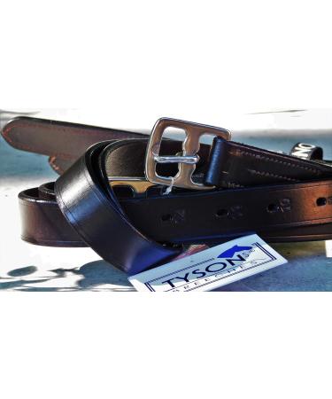 Tysons Breeches Glitzer Liz Leather Stirrup Strap - Brown & Black with Rhinestones | Sizes 145/155/165 cm - Buy Online on SooperMarket.com