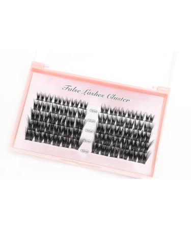 Natural Long Individual False Eyelashes Set | 10-16mm Volume Cluster Lashes for Dramatic Looks | Soft Wide Stem DIY Eyelash Extensions - Buy Online on SooperMarket.com