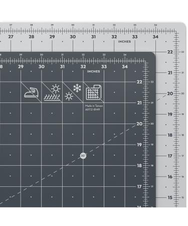 Arteza 24"x36" Cutting Mat with Grid & Non Slip Surface, Self Healing Cutting Mat for Fabric, Paper, Vinyl, Plastic, Craft Supplies for Quilting, Sewing, Scrapbooking 24 x 36 "